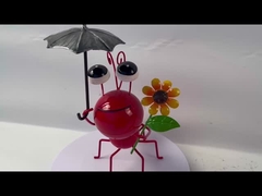 Piccolo metallo Ant Garden Decoration Multicolor Metal Ant Yard Art Rustproof
